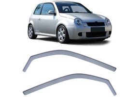 Zijwindschermen - VW Lupo 6E 98-05 - Zwarte rook - 100% passend