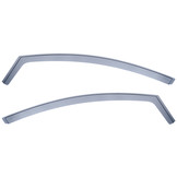 Zijwindschermen geschikt voor Ford Fiesta JA8 08-17 - Regen- en Winddeflector - Zwarte rook