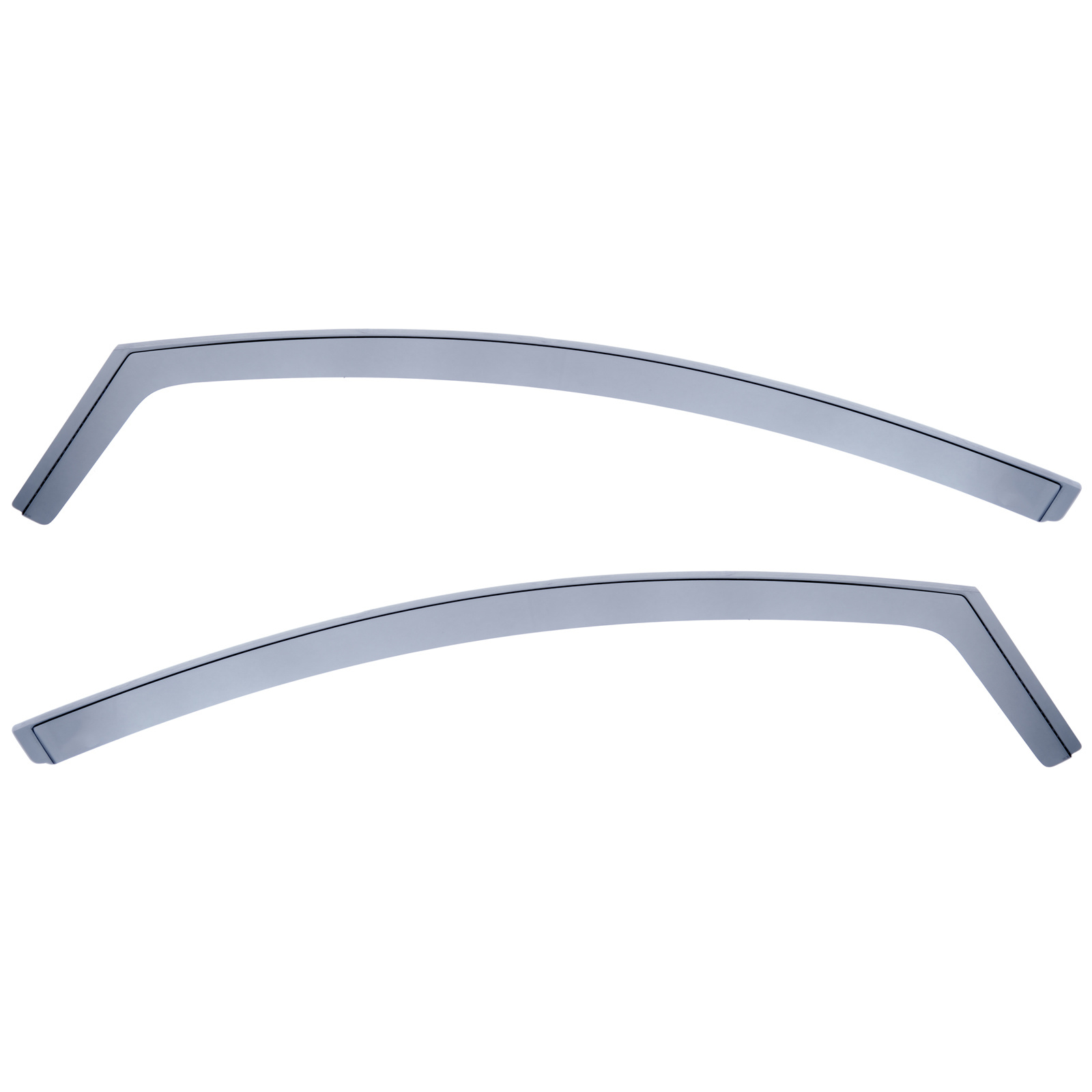 Zijwindschermen geschikt voor Ford Fiesta JA8 08-17 - Regen- en Winddeflector - Zwarte rook