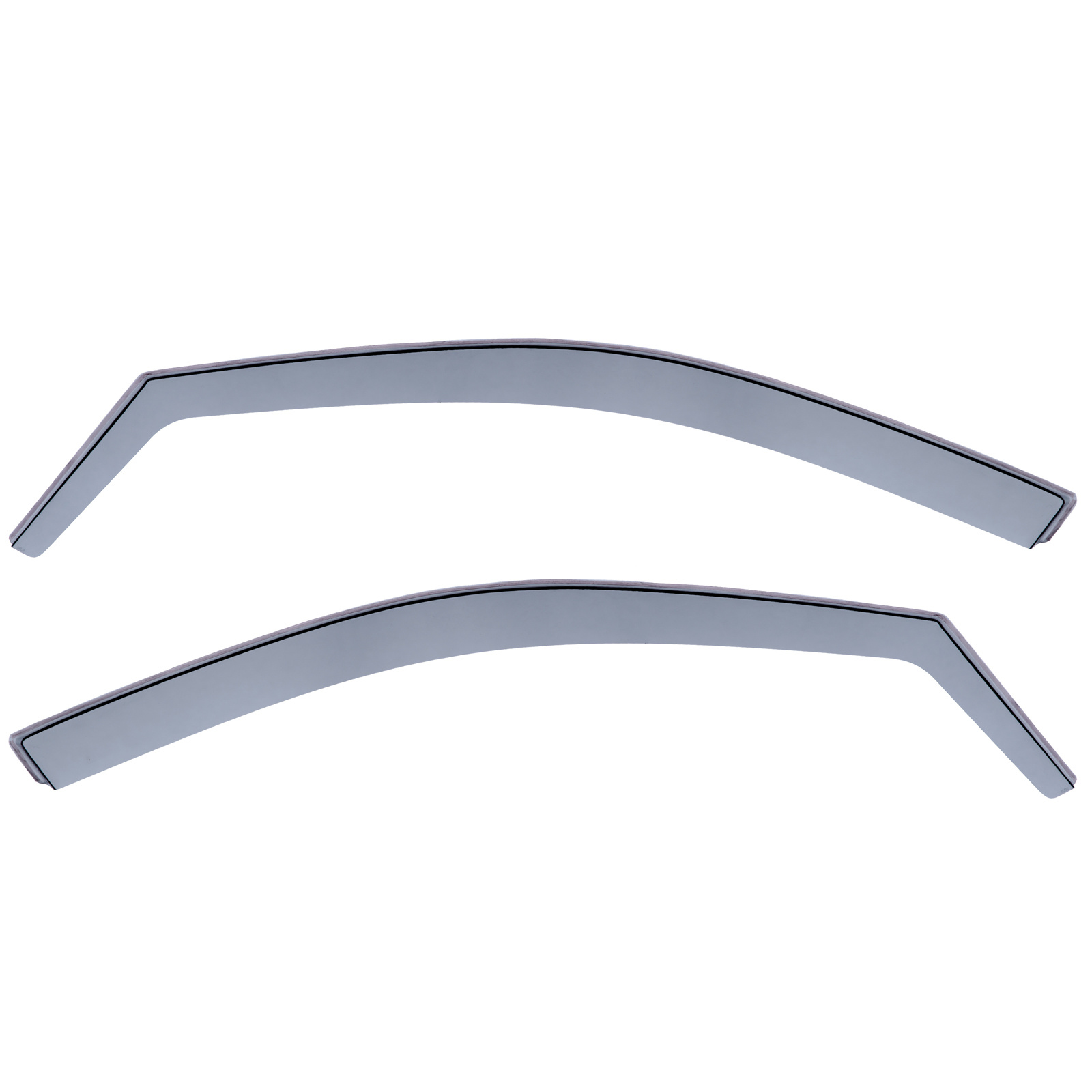 Zijwindschermen geschikt voor VW Polo 9N 01-08 - Regen- en winddeflector - Zwart Rook