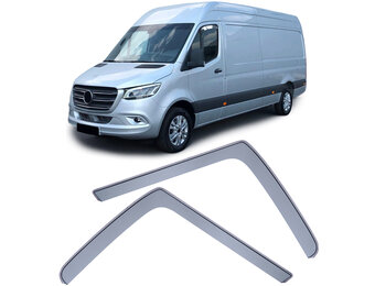 Zijwindschermen - Mercedes Sprinter W907 vanaf 18 - Regen-/winddeflector - Zwarte rook