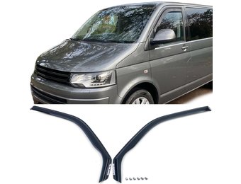 Zijwindschermen - VW Bus T5 T6 - Black Smoke - Verduisterd en doorzichtig