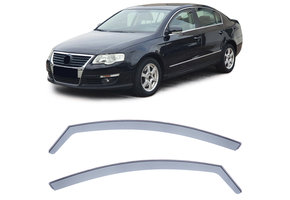 Zijwindschermen - VW Passat 3C B6 B7 05-14 - Zwarte Rook - UV-Bestendig