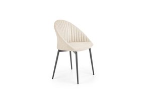 Eetkamerstoel - stof - 53x80x50 cm - beige