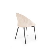 Eetkamerstoel - stof - 53x80x50 cm - beige