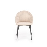 Eetkamerstoel - stof - 53x80x50 cm - beige