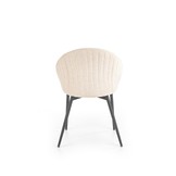 Eetkamerstoel - stof - 53x80x50 cm - beige