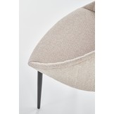 Eetkamerstoel - stof - 53x80x50 cm - beige