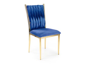 Eetkamerstoel - stof - 48x94x55 cm - blauw