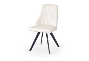 Eetkamerstoel - eco leer - 53x87x48 cm - wit