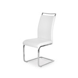 Eetkamerstoel - eco leer - 42x99x55 cm - wit