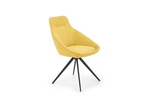 Eetkamerstoel - stof - 55x84x54 cm - geel