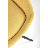 Eetkamerstoel - stof - 55x84x54 cm - geel