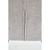 Eetkamerstoel - stof - 51x90x55 cm - grijs