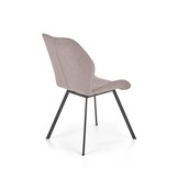 Eetkamerstoel - stof - 51x90x55 cm - grijs