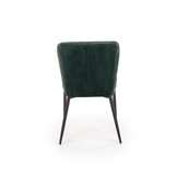 Eetkamerstoel - fluwelen stof - 50x84x60 cm - groen