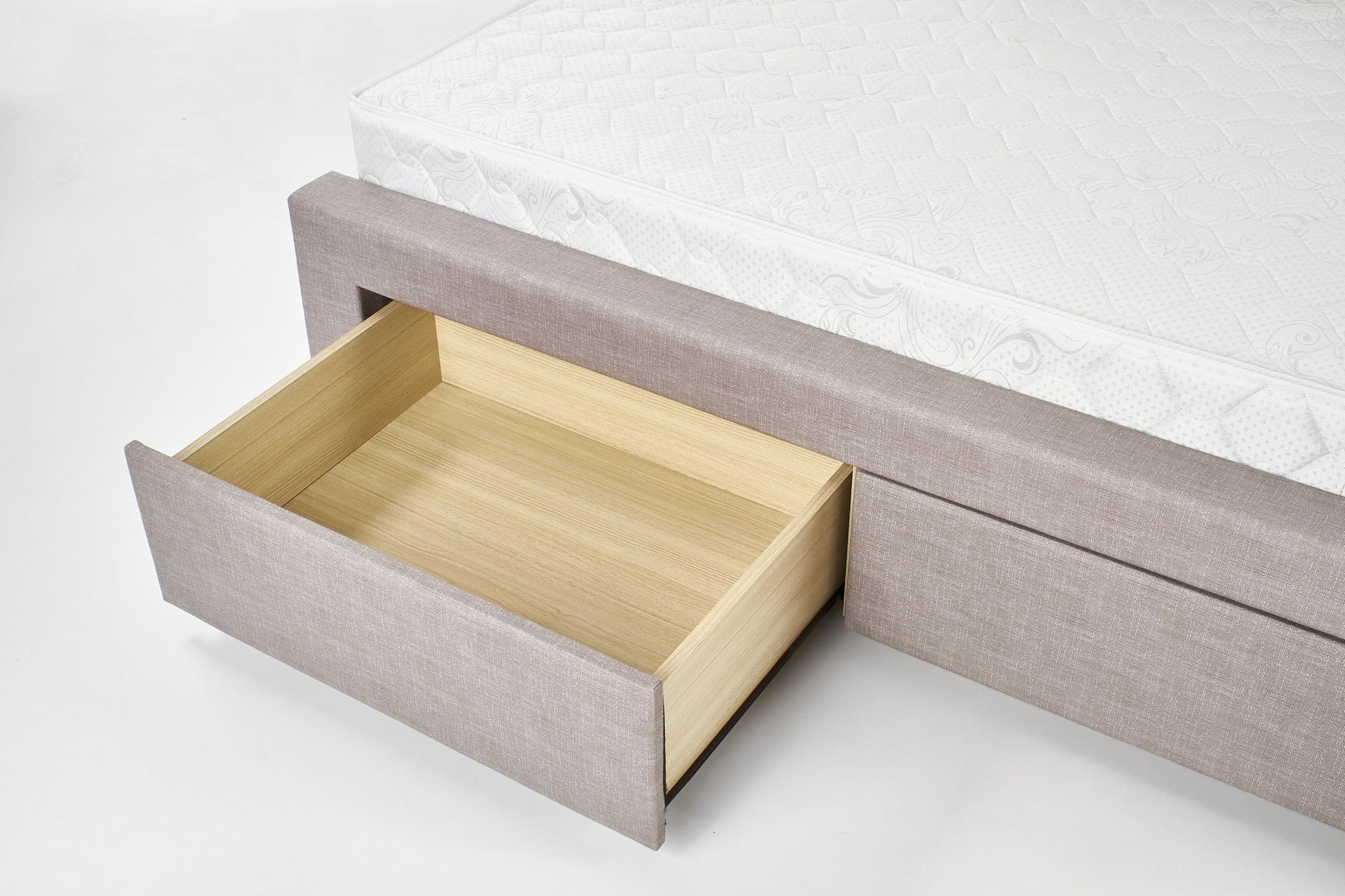EVORA - tweepersoonsbed - met laden - klassiek - beige