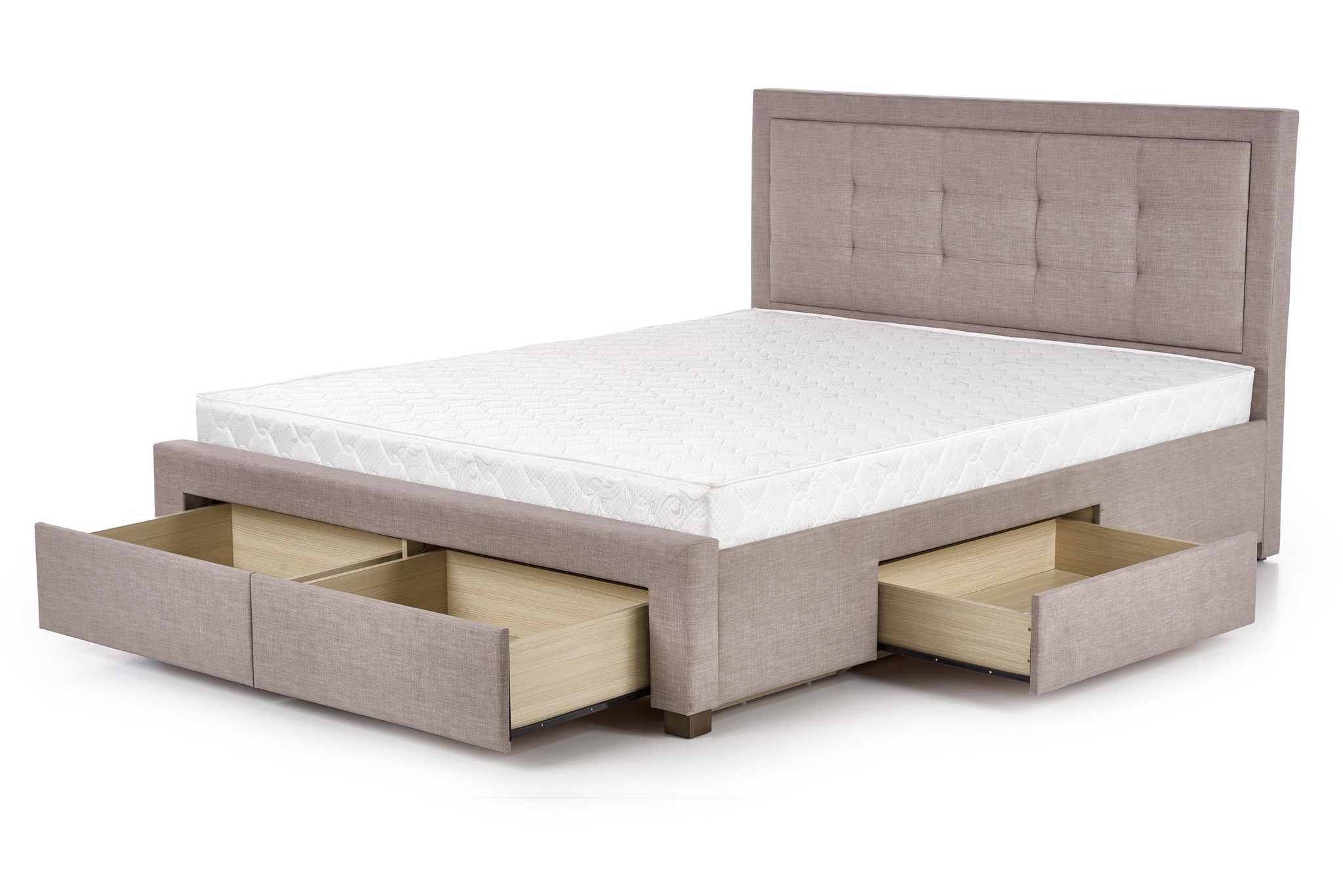 EVORA - tweepersoonsbed - met laden - klassiek - beige