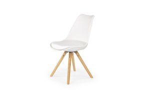 Eetkamerstoel - hout - 48x80x57 cm - wit