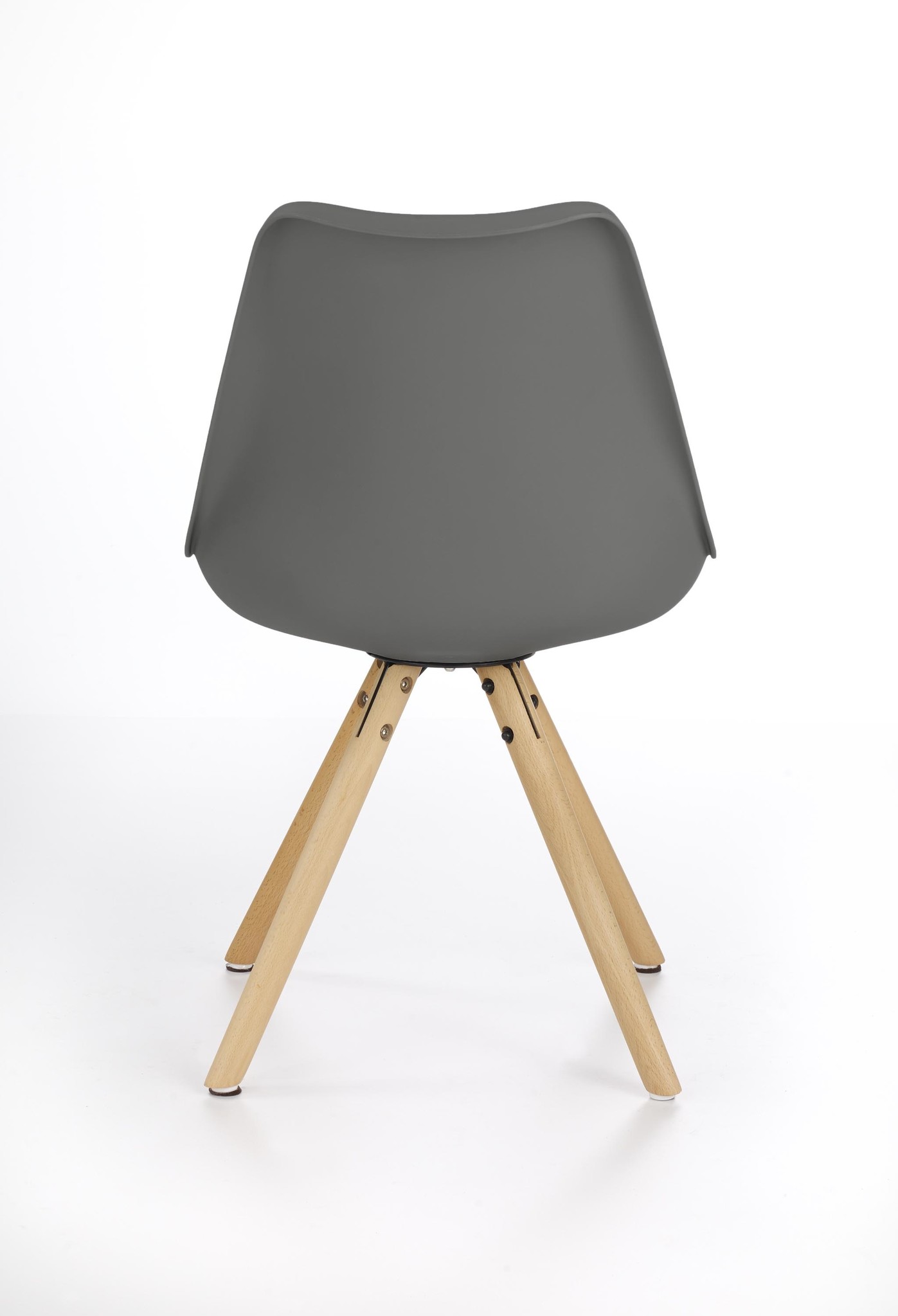 Eetkamerstoel - hout - 48x80x57 cm - grijs