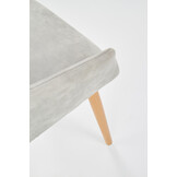 Eetkamerstoel - stof - 58x85x61 cm - grijs