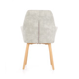 Eetkamerstoel - stof - 58x85x61 cm - grijs