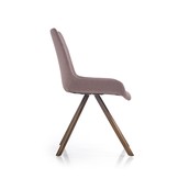 Eetkamerstoel - stof - 56x86x59 cm - grijs