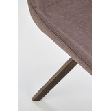 Eetkamerstoel - stof - 56x86x59 cm - grijs