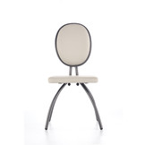 Eetkamerstoel - eco leer - 45x98x56 cm - wit