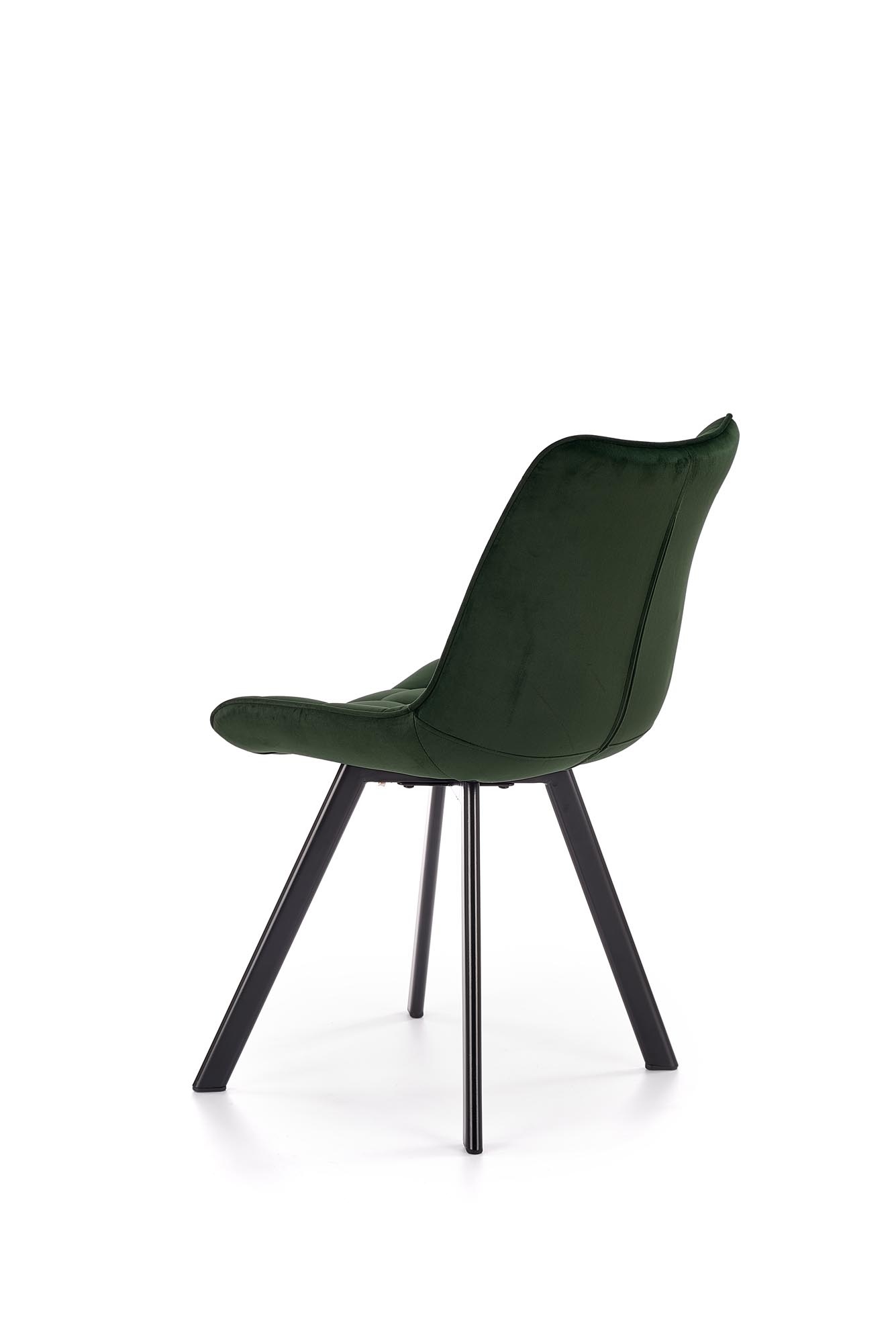 Eetkamerstoel - fluwelen stof - 46x84x61 cm - groen