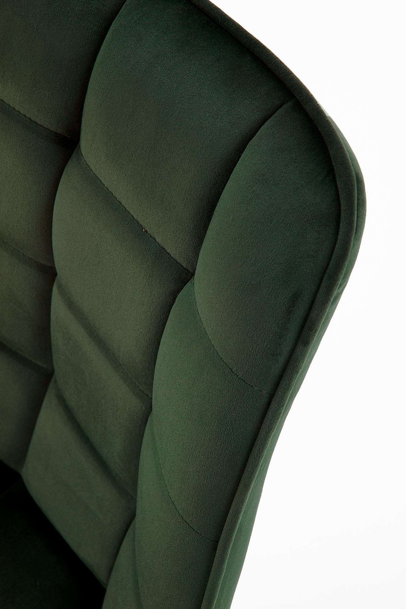Eetkamerstoel - fluwelen stof - 46x84x61 cm - groen