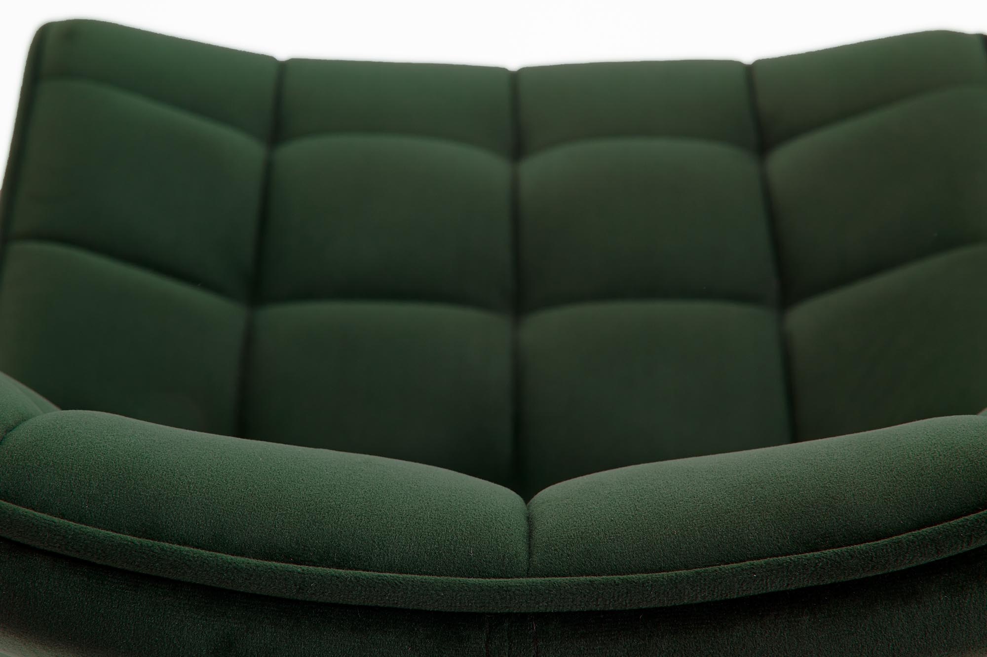 Eetkamerstoel - fluwelen stof - 46x84x61 cm - groen