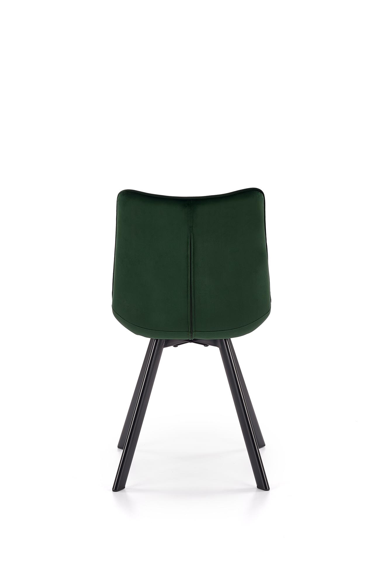 Eetkamerstoel - fluwelen stof - 46x84x61 cm - groen