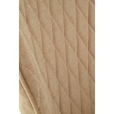 Eetkamerstoel - stof - 51x90x55 cm - beige