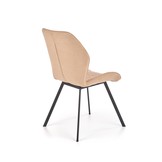 Eetkamerstoel - stof - 51x90x55 cm - beige