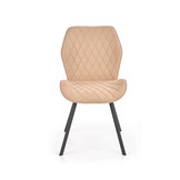 Eetkamerstoel - stof - 51x90x55 cm - beige