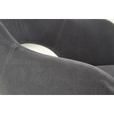 Eetkamerstoel - fluwelen stof - 55x88x55 cm - grijs