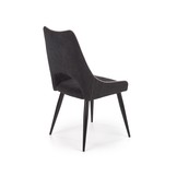 Eetkamerstoel - stof - 48x92x58 cm - donkergrijs