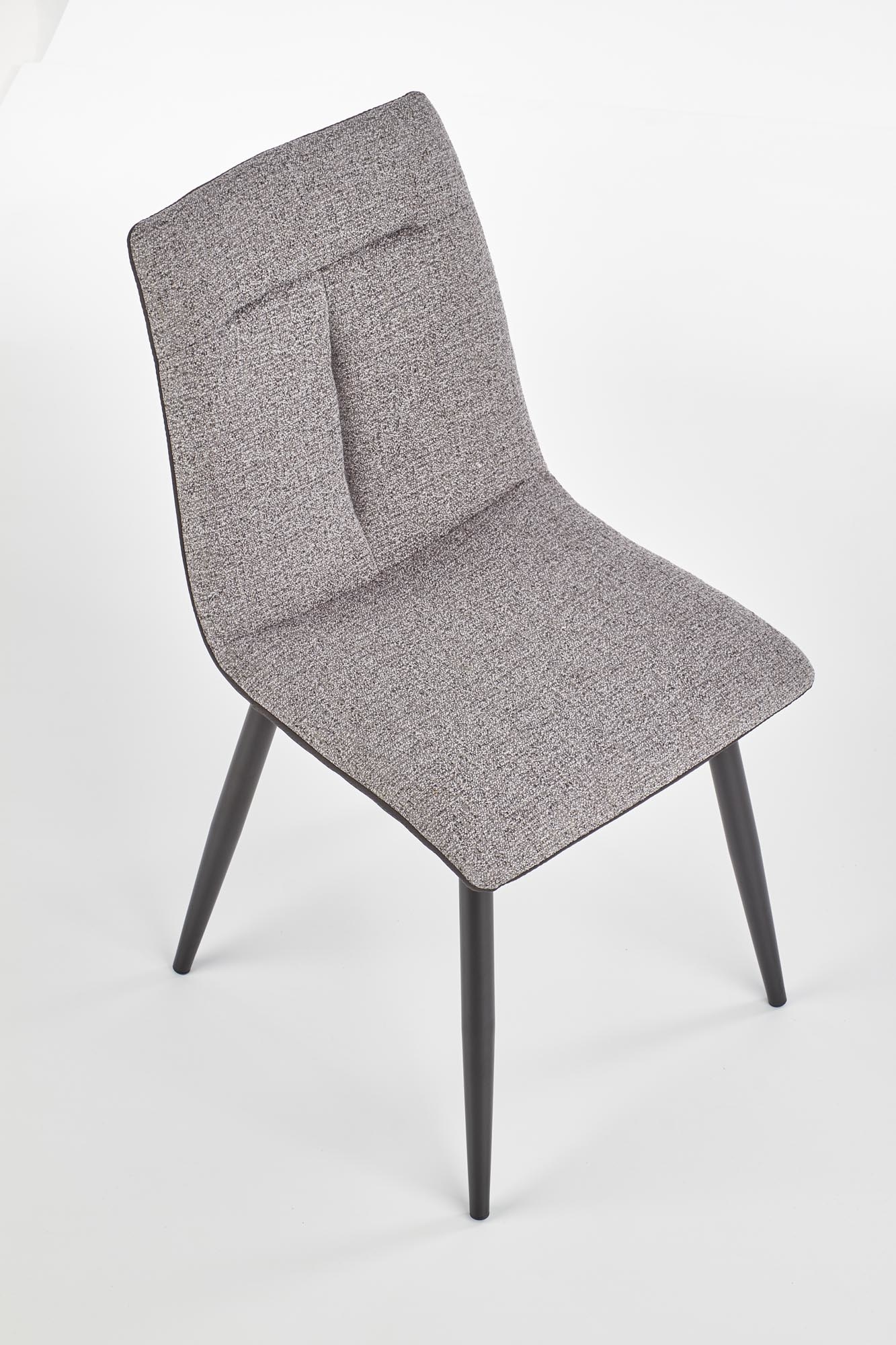 Eetkamerstoel - stof - 45x90x52 cm - grijs