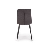 Eetkamerstoel - stof - 45x90x52 cm - grijs