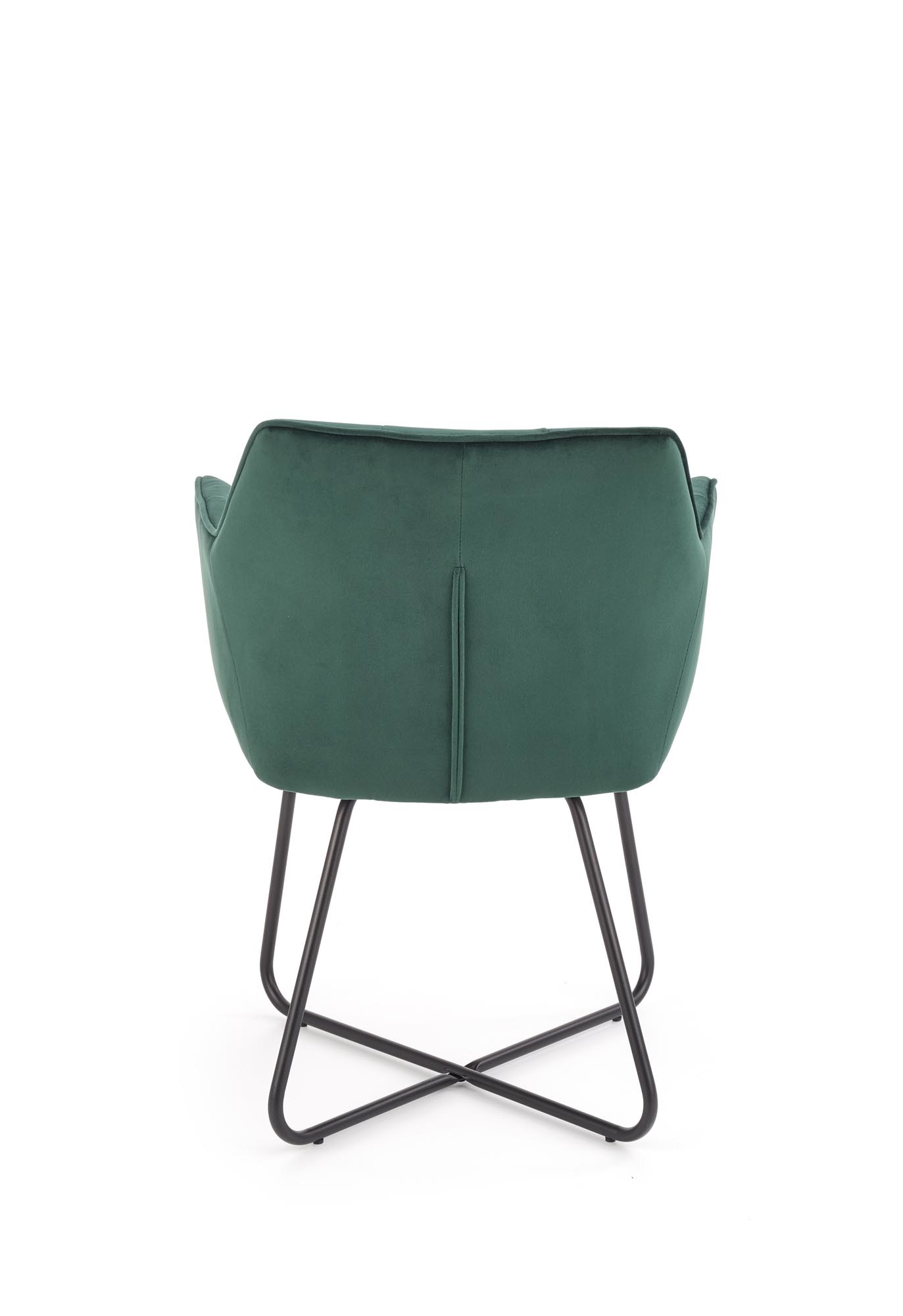Eetkamerstoel - fluwelen stof - 60x81x62 cm - groen