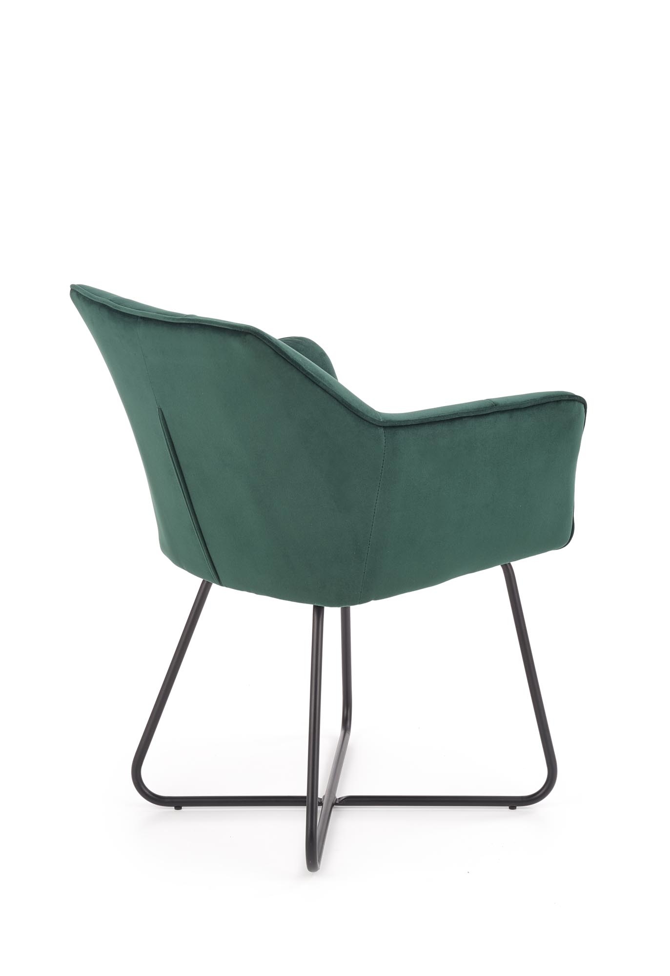 Eetkamerstoel - fluwelen stof - 60x81x62 cm - groen