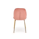 Eetkamerstoel - fluwelen stof - 48x88x58 cm - roze