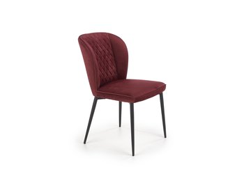 Eetkamerstoel - fluwelen stof - 50x84x60 cm - bordeaux