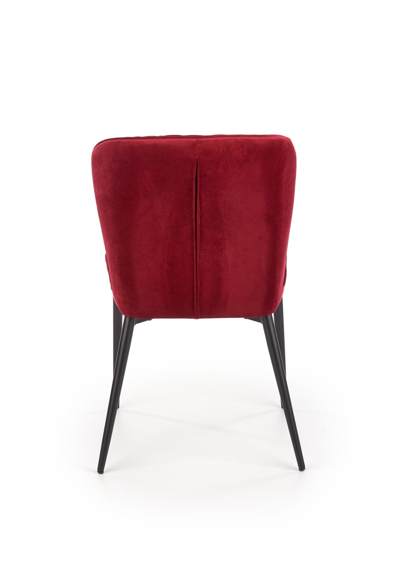 Eetkamerstoel - fluwelen stof - 50x84x60 cm - bordeaux