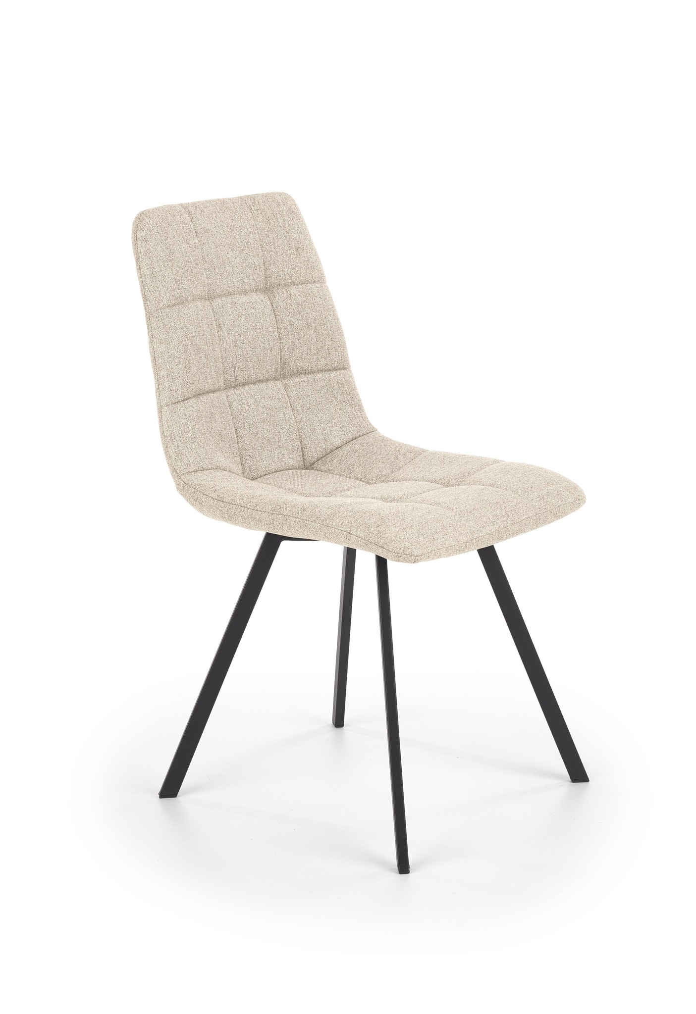 Eetkamerstoel - stof - 45x86x55 cm - beige