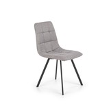 Eetkamerstoel - stof - 45x86x55 cm - grijs