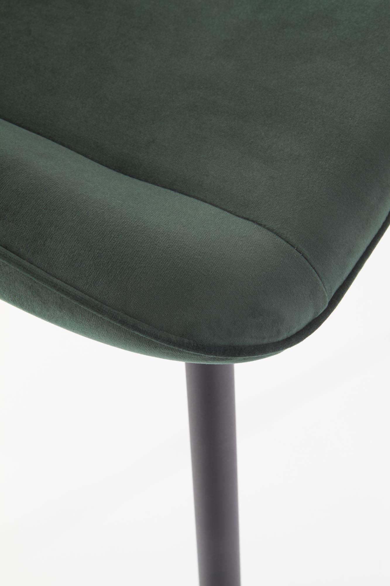 Eetkamerstoel - fluwelen stof - 52x88x58 cm - groen
