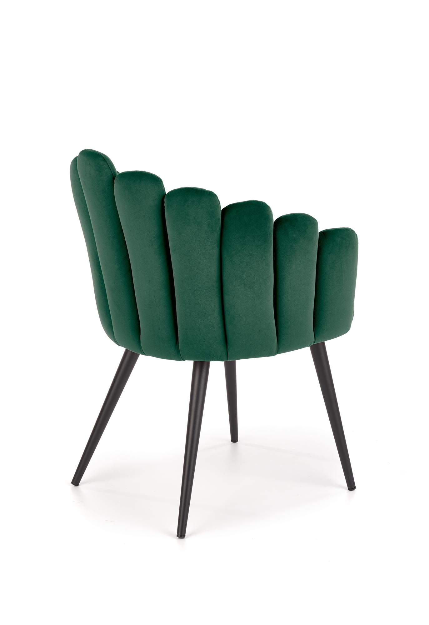 Eetkamerstoel - fluwelen stof - 65x85x50 cm - groen