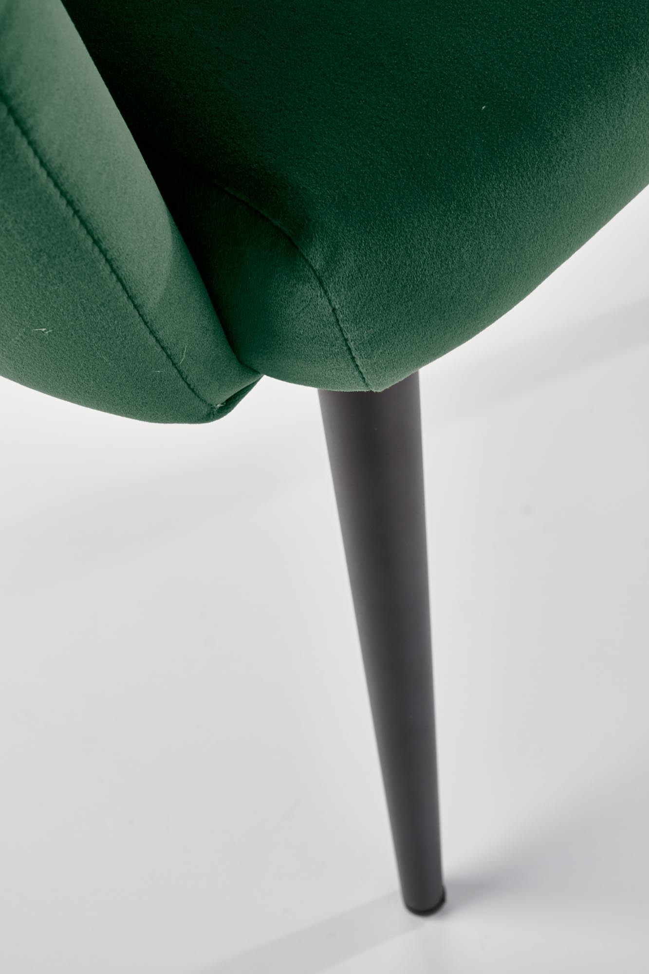 Eetkamerstoel - fluwelen stof - 65x85x50 cm - groen